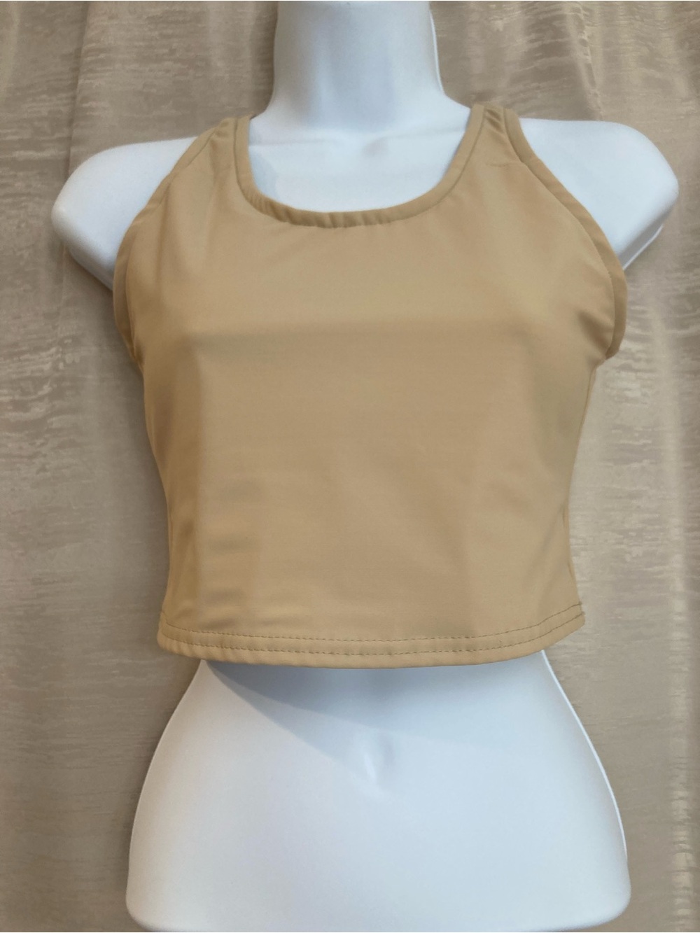 gc2b Beige Racerback Sports Bra Large